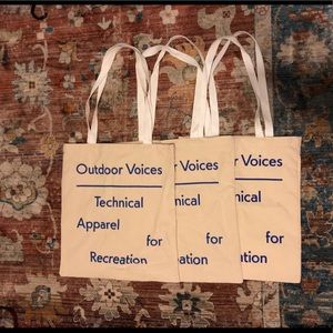 3 outdoor Voices totes